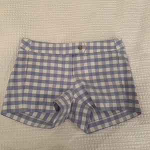 J. Crew blue and white shorts